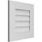 Ekena Millwork Vertical Surface Mount PVC Gable Vent: Non-Functional, w/ 3-1/2"W x 1"P Standard Frame, 18"W x 18"H GVPVE18X1801SN - alternate 3